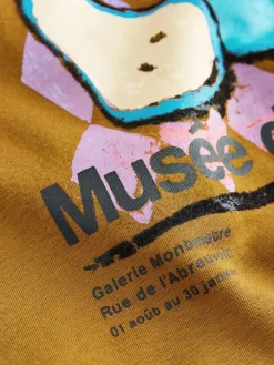 Next Cotton Rich Fruit Art Graphic Longsleeve Crewneck Sweatshirt Olive Green Online