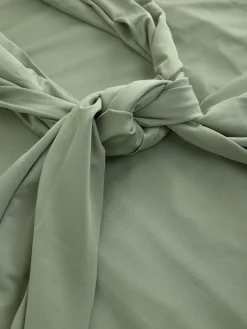 Next Jersey Multiway Wedding Guest Bridesmaid Maxi Dress Olive Green Clearance