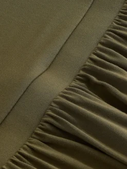 Next Jersey Waisted Summer Dress Olive Green Best