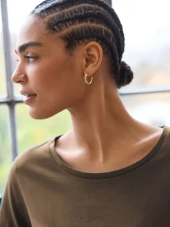 Next Olive Green Long Sleeve Crew Neck T-Shirt Clearance