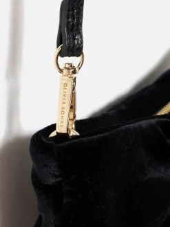 Oliver Bonas Black Bow Clutch Bag Online