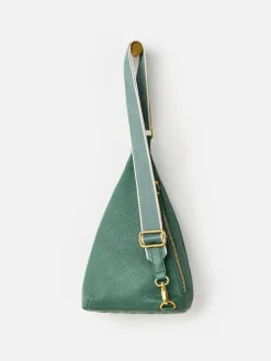 Oliver Bonas Brooke Cream Cross-Body Belt Bag Green Clearance