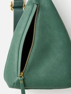 Oliver Bonas Brooke Cream Cross-Body Belt Bag Green Clearance