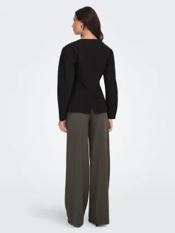 ONLY Black Balloon Sleeve Blazer New