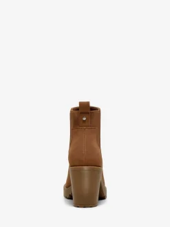 ONLY Block Heel Chelsea Boots Tan Clearance