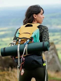 Next Orange Colourblock Active Sports 30L Hiking Bag With Waterproof Cover Outlet