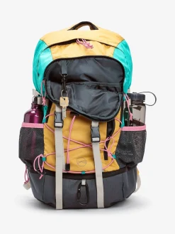 Next Orange Colourblock Active Sports 30L Hiking Bag With Waterproof Cover Outlet