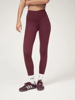 OSIA V Waist Signature Legging Burgundy Red Online