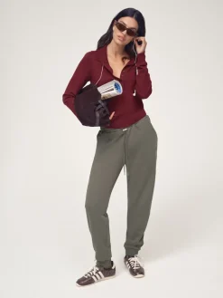 OSIA Cuffed Joggers Olive Green Discount