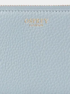 Osprey London The Core Small Leather Zip Around Purse Blue Sale