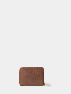 Osprey London The Core Small Leather Zip Around Purse Brown Best