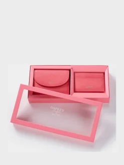 Osprey London Guava Pink The Tilly Leather Purse Gift Set Best
