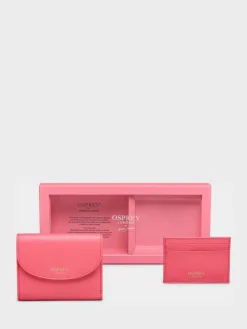 Osprey London Guava Pink The Tilly Leather Purse Gift Set Best