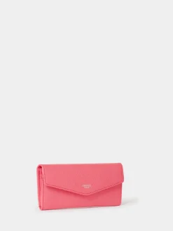 Osprey London The Neptune Leather Purse & Card Holder Set Pink Discount