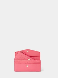 Osprey London The Neptune Leather Purse & Card Holder Set Pink Discount