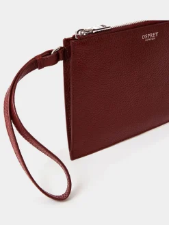 Osprey London Red The Core Large Leather Pouch Best