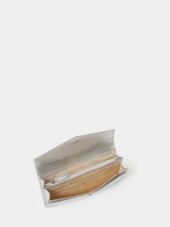 Osprey London The Neptune Leather Purse & Card Holder Set Silver Discount