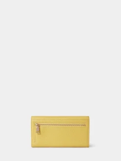 Osprey London The Core Medium Leather Matinee Purse Yellow