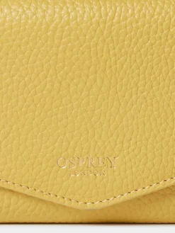 Osprey London The Core Medium Leather Matinee Purse Yellow