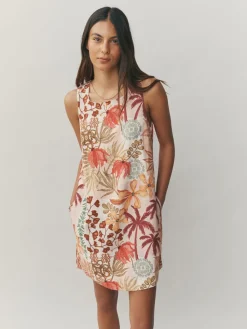 Next Palm Print/Blue Stripe Dress 2 Pack Online