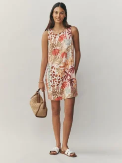 Next Palm Print/Blue Stripe Dress 2 Pack Online