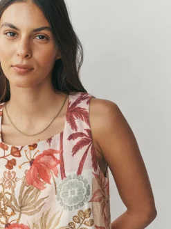 Next Palm Print/Blue Stripe Dress 2 Pack Online