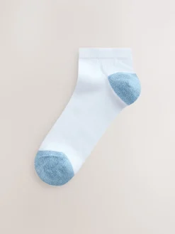 Next Heel and Toe Detail White Trainer Socks 4 Pack Pastel Best