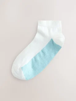 Next Pastel Marl Footbed Trainer Socks 4 Pack Clearance