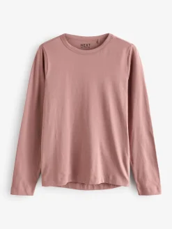 Next Pastel Pink Long Sleeve Crew Neck T-Shirt