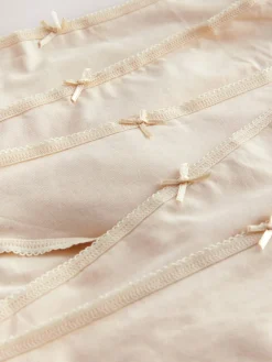 Next Pastel Rose Nude Bikini Cotton Rich Knickers 5 Pack Online