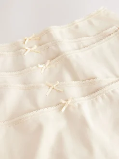 Next Pastel Rose Nude Midi Cotton Rich Knickers 5 Pack