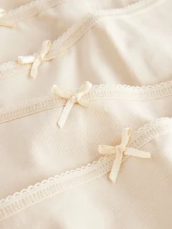 Next Pastel Rose Nude Midi Cotton Rich Knickers 5 Pack