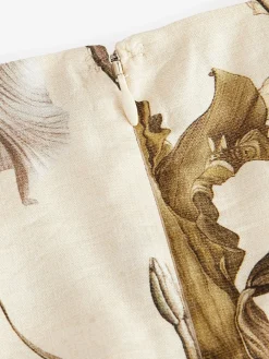 Next Sleeveless Column A-Line Maxi Dress Pastel Yellow Floral Print Best