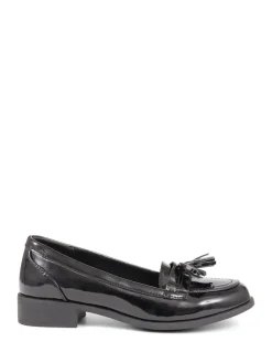 Pavers Black Smart Patent Loafers