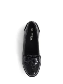Pavers Black Smart Patent Loafers