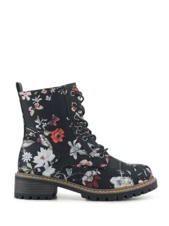 Pavers Wide Fit Lace-Up Ankle Boots Black Sale