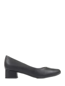 Pavers Block Heel Court Shoes Black Best