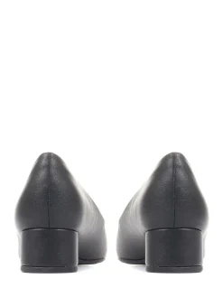 Pavers Block Heel Court Shoes Black Best