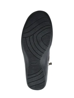 Pavers Wide Fit Leather Ankle Boots Brown Discount