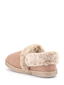 Pavers Warm Lined Memory Foam Slippers Cream Best