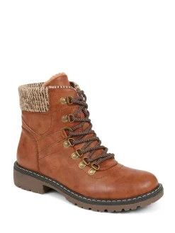 Pavers Lace Up Ankle Boots Natural