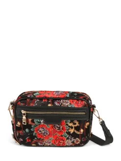Pavers Floral Shoulder Bag Red New