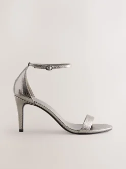 Next Forever Comfort® Strappy Heeled Sandals Pewter Online