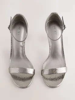 Next Forever Comfort® Strappy Heeled Sandals Pewter Online