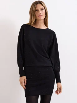 Phase Eight Becca Hotfix Dress Black Hot