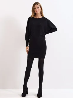 Phase Eight Becca Hotfix Dress Black Hot
