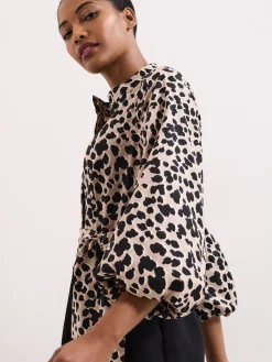 Phase Eight Black Leopard Jumpsuit Hot