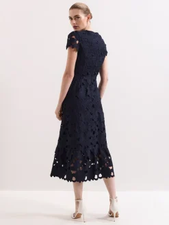 Phase Eight Blue Leilani Lace Dress Best