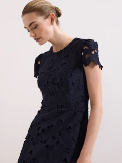 Phase Eight Blue Leilani Lace Dress Best