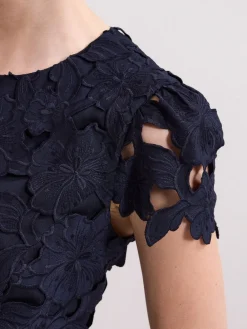 Phase Eight Blue Leilani Lace Dress Best